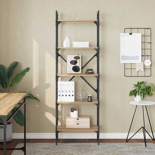 vidaXL Knygų lentyna Amatininkų ąžuolas 56 x 32 x 174 cm