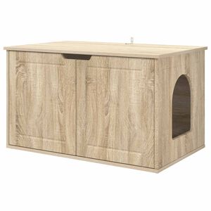 vidaXL Katės namelis Sonoma 85 x 55 x 50,5 cm Apdirbta mediena