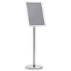 vidaXL Pastatomas stovas reklamai, sidabrinis, aliuminio lydinys, A4