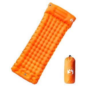 vidaXL Savaime prisipučiantis čiužinys, oranžinis, vienvietis