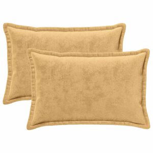 vidaXL Pagalvėlės užvalkalas 2 vnt. HOUTEN Taupe 50 x 80 cm Flanelė
