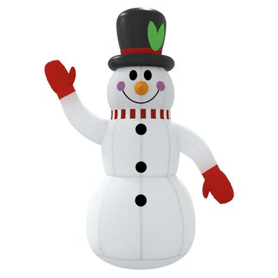 vidaXL Pripučiamas sniego senis su LED lemputėmis, 120cm