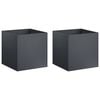 vidaXL Sodo vazonas 2 vnt. Antracito 20 x 20 x 20 cm