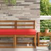 vidaXL Lauko sofa pagalvėlė Raudona 60 x 60 x 8 cm Poliesteris