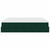 vidaXL Osmanų lovos rėmas su čiužiniais, žalias, 200x200cm, aksomas