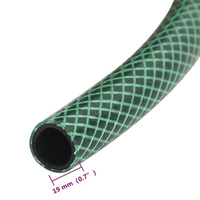 vidaXL Sodo žarna, žalios spalvos, 0,9", 10m, PVC