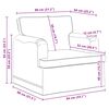 vidaXL Sofa 120cm 2 pcs Juoda Metalas