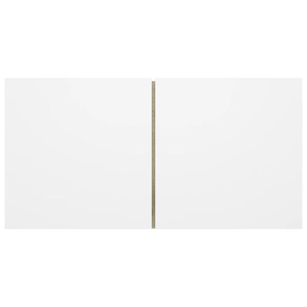 vidaXL Pakabinama televizoriaus spintelė, balta ir ąžuolo, 60x30x30cm