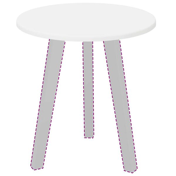 vidaXL Stalo vir&scaron;us Balta 40 x 40 x 1,5 cm Apdirbta mediena