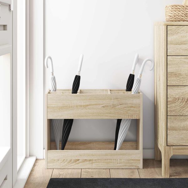 vidaXL Sandėliavimo kabliukas ir laikiklis su saugykla Sonoma ąžuolas