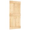 vidaXL Slankios durys NARVIK Natūrali ir juoda 95 x 210 cm (213,5 cm)