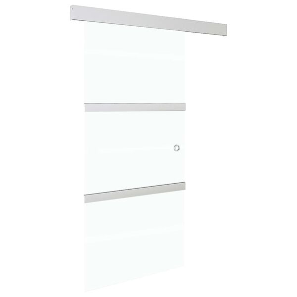 vidaXL Stumdomos durys su stabdikliais, 102,5x205cm, stiklas