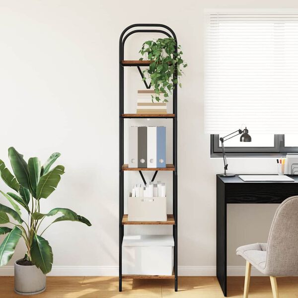 vidaXL Knygų lentyna Senas medis 40 x 30 x 183 cm Apdirbta mediena