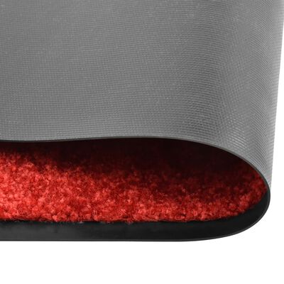 vidaXL Durų kilimėlis, raudonos spalvos, 60x180cm, plaunamas