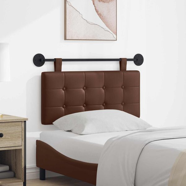 vidaXL Kabantysis galvūgalis Ruda 100 x 55 x 5 cm Dirbtinė oda