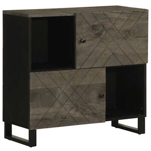 vidaXL indauja juoda 80x33x75 cm masyvo mango