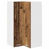 vidaXL Pakabinama spintelė Senos medienos ir baltos 57 x 57 x 100 cm