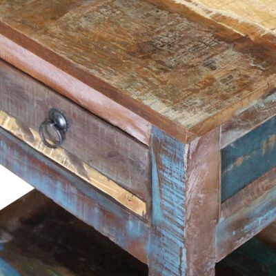 vidaXL Staliukas su 1 stalčiumi, perdirbta mediena, 43x33x51 cm