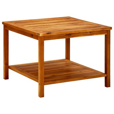 vidaXL Kavos staliukas, 60x60x45cm, akacijos medienos masyvas