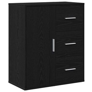 vidaXL Kabalas Juodas ąžuolas 60 x 31 x 70 cm Apdirbta mediena