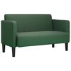 vidaXL Loveseat sofa, tamsiai žalia, 109cm, velvetinis audinys