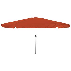 vidaXL Sodo skėtis 395 x 395 x 245 cm Poliesteris Apvali Terakotos