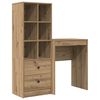 vidaXL Stalas Amatininkų ąžuolas 105,5 x 34 x 127 cm 2 vnt.