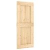 vidaXL Slankios durys NARVIK Natūrali ir juoda 85 x 210 cm (152,5 cm)