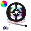 vidaXL LED juosta 12 vnt. Juoda ir permatoma Varis ir plastikas