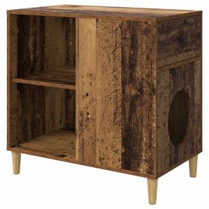 vidaXL Katės namelis Senas medis 72 x 42.5 x 70 cm Apdirbta mediena