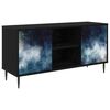 vidaXL Televizoriaus spintelė RAALTE 102 x 33 x 51 cm Juodojo ąžuolo