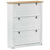 vidaXL Batu skrynia su stalčių Corona Balta 99 x 32 x 122 cm