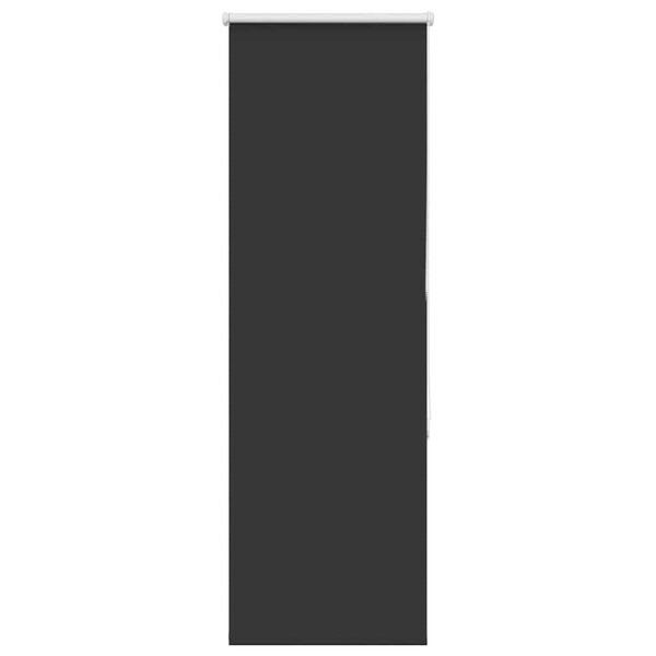 vidaXL roletas juodas 50x130 cm audinio plotis 45,7 cm poliesteris