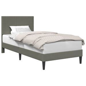 vidaXL Lovos rėmas &Scaron;viesiai pilka 80 x 200 cm Kordūrinis audinys