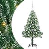 vidaXL Dirbtinė Kalėdų Eglė Su Sniegu ir LED &Scaron;viesa su 150 LED 120 cm