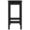 vidaXL Baro kėdės, 2vnt., juodos, 40x40x78cm, pu&scaron;ies medienos masyvas