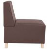 vidaXL Modulinis sofa vienetas be rankų 2 pcs Ruda 55 x 74 x 82 cm