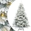 vidaXL Dirbtinė Kalėdų eglutė su 300 LED Balta 240 cm PE ir PVC