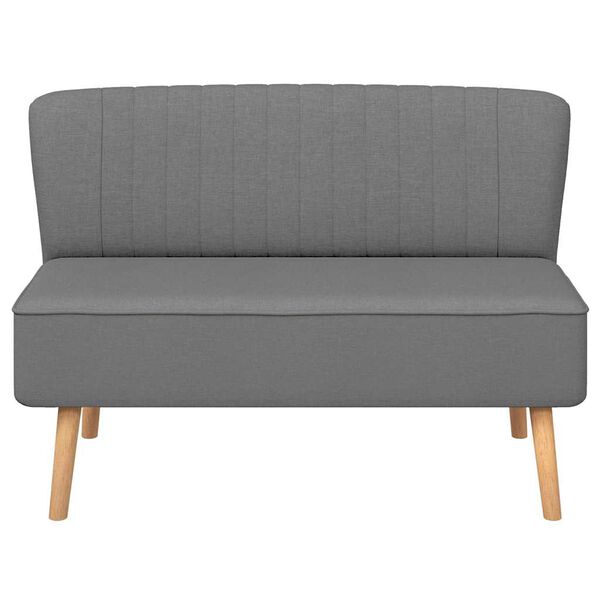 vidaXL Sofa, audinys, 117x55,5x77cm, šviesiai pilka