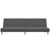 vidaXL Dvivietė sofa-lova, šviesiai pilkos spalvos, audinys