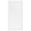 vidaXL Spintelės durelės, baltos, 99,3x49,4cm, pu&scaron;is, žaliuzių dizaino