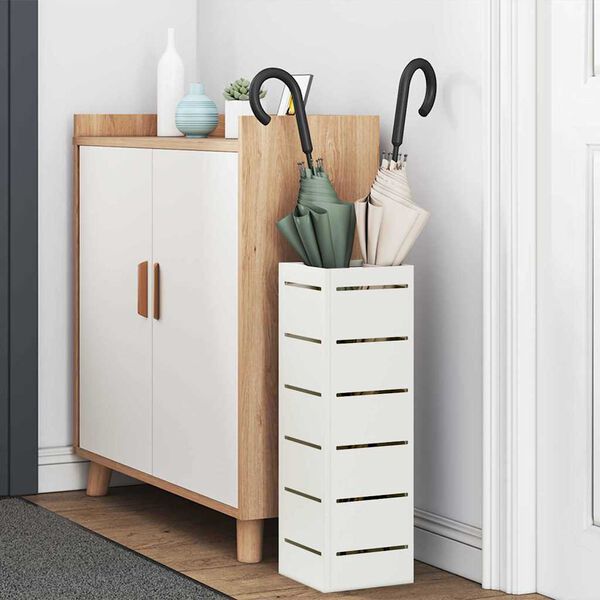 vidaXL Sandėliavimo kabliukas ir laikiklis Balta 15,5 x 15,5 x 49 cm