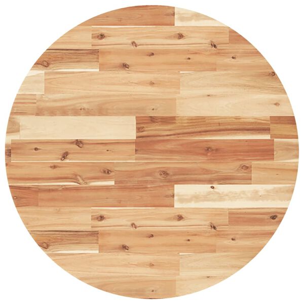 vidaXL Stalvir&scaron;is, 70x4cm, akacijos medienos masyvas, apskritas