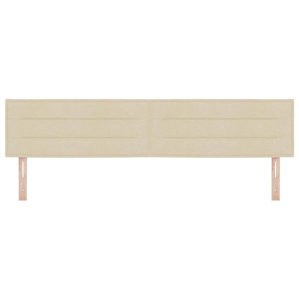 vidaXL Galvūgalis su galvūgalio Kreminė 200 cm Dirbtinė oda