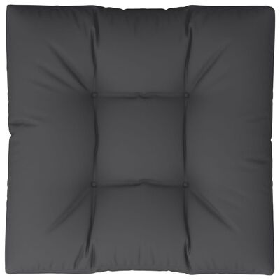 vidaXL Paletės pagalvėlė, juodos spalvos, 80x80x12cm, audinys