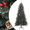 vidaXL Dirbtinė Kalėdų eglutė su stovu, žalios spalvos, 240cm, PVC