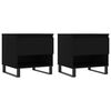 vidaXL Kavos staliukai, 2vnt., juodi, 50x46x50cm, apdirbta mediena