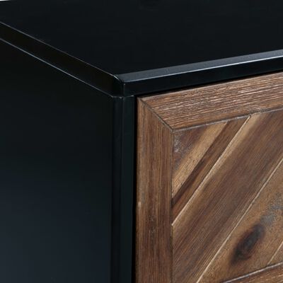 vidaXL Komoda su stalčiais, akacijos mediena, 90x33,5x80cm