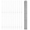 vidaXL Tvora su stulpais Sidabro 1,4 x 50 m Plienas