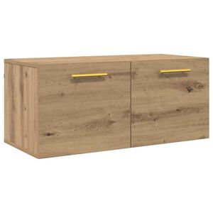 vidaXL Sieninė spintelė artisano ąžuolo 80 x 36.5 x 35 cm